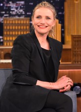 NEW YORK, NEW YORK - APRIL 06:  Cameron Diaz Visits "The Tonight Show Starring Jimmy Fallon" at NBC Studios on April 6, 2016 in New York City.  (Photo by Theo Wargo/Getty Images for NBC)