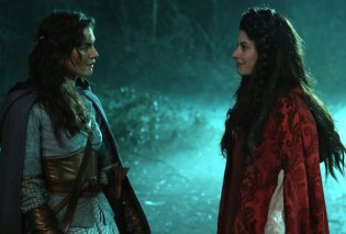 ONCE UPON A TIME - "Ruby Slippers" - In flashbacks, Ruby and Mulan find themselves in Oz, where they meet Dorothy. After the three witness Zelena's return to Oz, they look for a way to defeat her once and for all. However, Dorothy mysteriously disappears, and Ruby's search for her new friend lands her in the Underworld. Reunited with the heroes, Ruby teams up with Emma, Regina and Snow to continue looking for Dorothy.  Meanwhile, Snow and David struggle with not being able to be with their son, Neal, and devise a plan so that one of them can escape the Underworld, on "Once Upon a Time," SUNDAY, APRIL 17 (8:00-9:00 p.m. EDT), on the ABC Television Network. (ABC/Jack Rowand) TERI REEVES, MEGHAN ORY