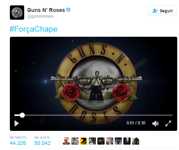 el tweet de los Guns N' Roses