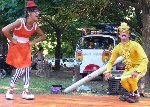 Malabaristas de la ruta