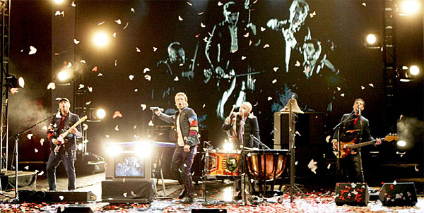 Coldplay y un tema de película