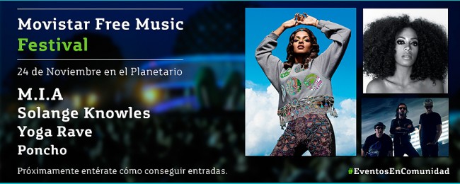 Movistar Free Music 2013: M.I.A. y Solange Knowles en Bs As