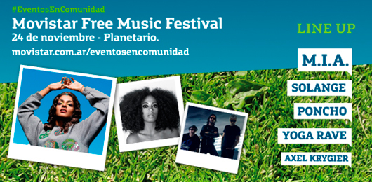 Movistar Free Music: M.I.A, Solange y más