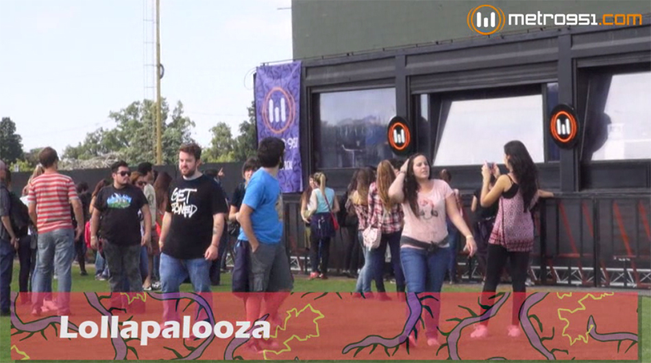 Así se vive el Lollapalloza en Metro