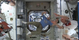 Los astronautas también miran el Mundial
