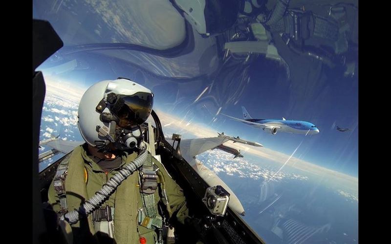 La selfie de la Fuerza Aérea holandesa