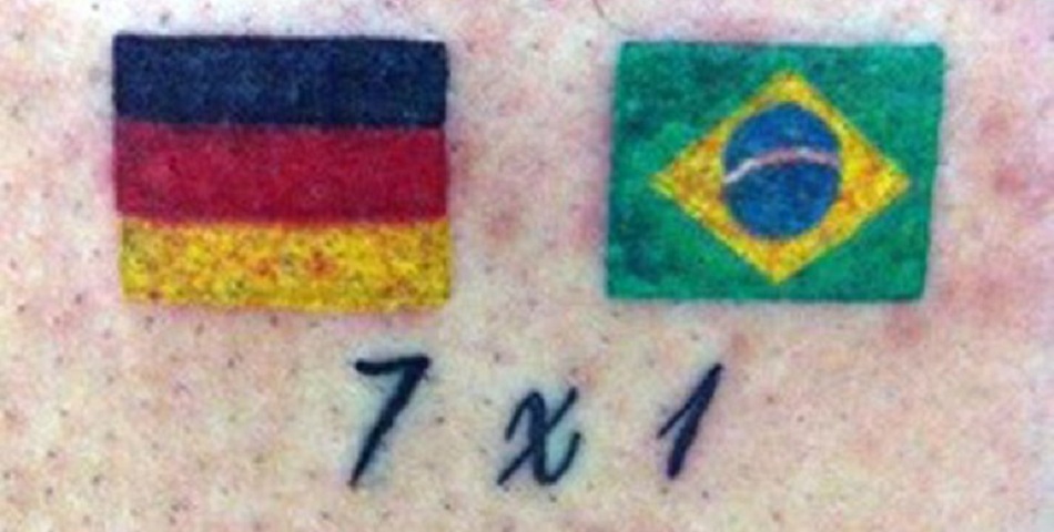 El brasileño que se tatuó el 7 a 1