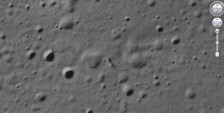 Misteriosa imagen en Google Moon