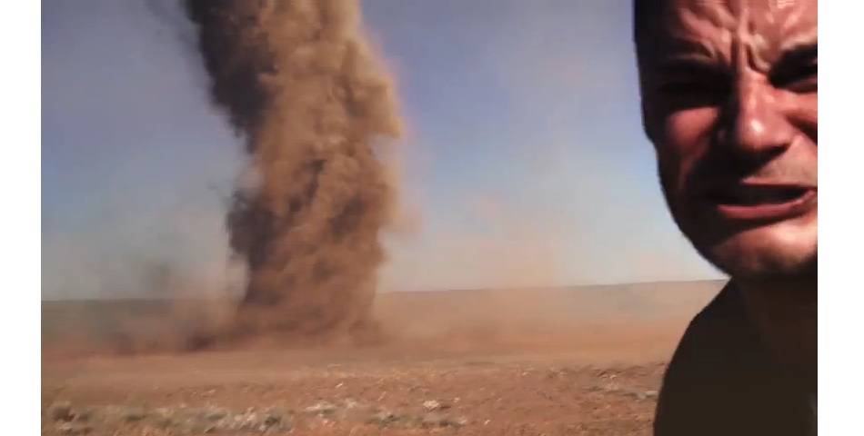 El loco del tornado y la selfie