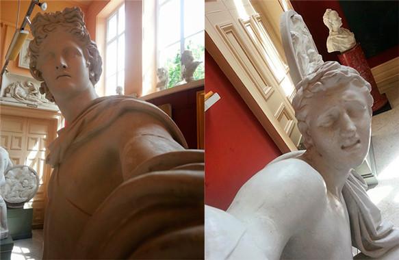 selfie estatua