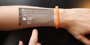 Conocé la pulsera que convierte tu piel en una tablet