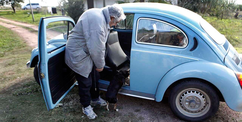 Hizo dedo en la ruta y lo llevó Pepe Mujica