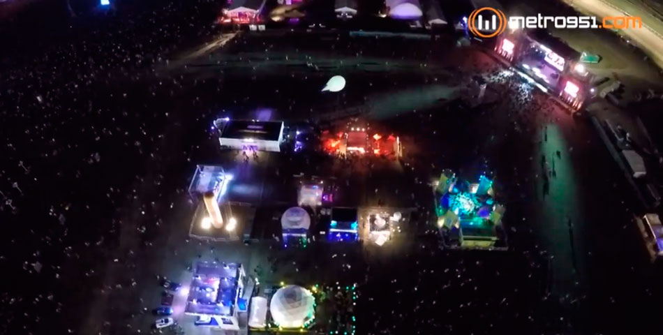 El Lollapalooza desde la vista de nuestro dron