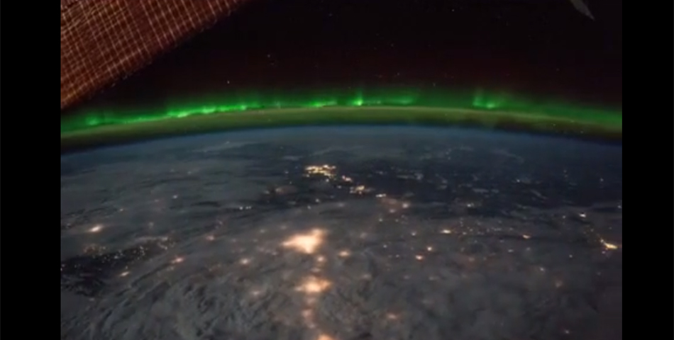 Aurora Boreal desde el Espacio