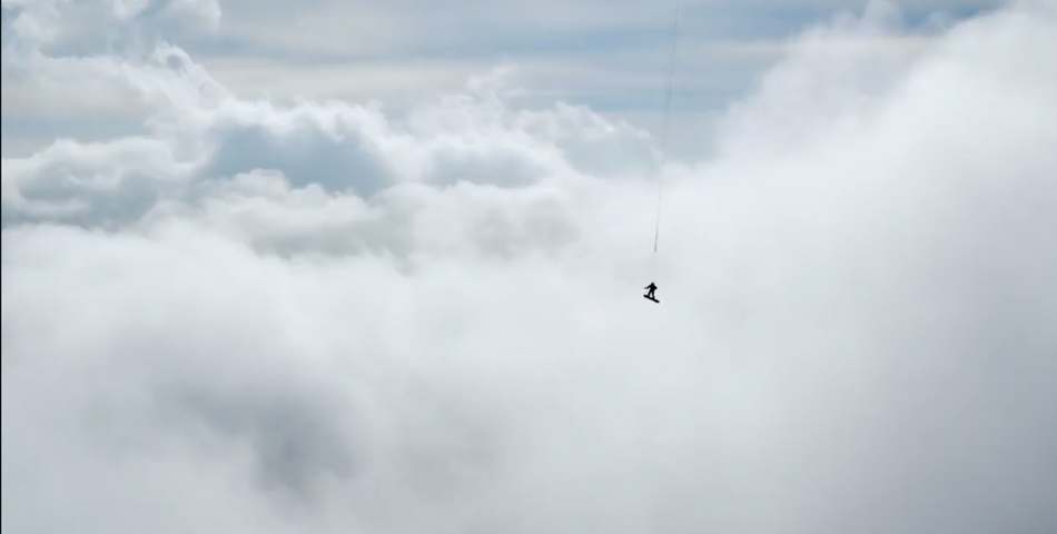 Snowboard volador