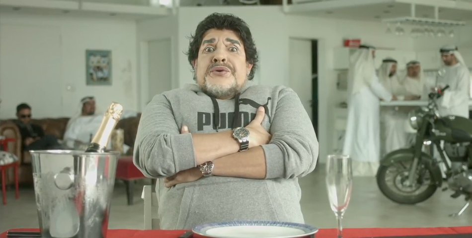 Martín Bossi homenajea a Maradona