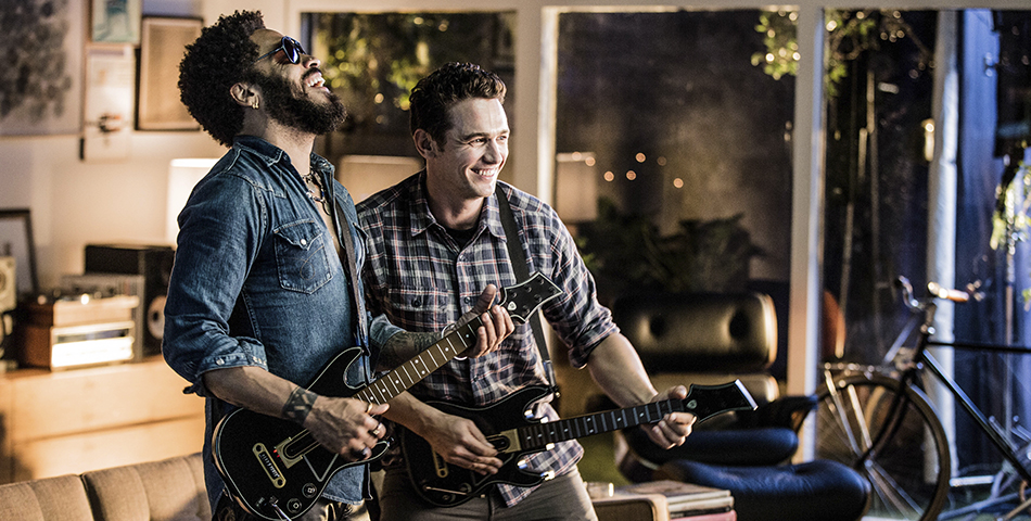 James Franco y Lenny Kravitz rockean juntos