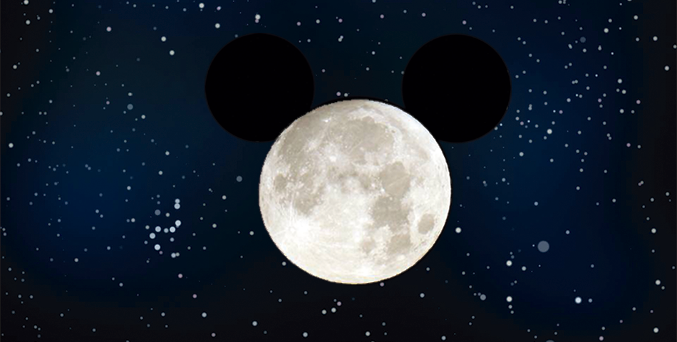 El sábado la luna se convertirá en Mickey Mouse