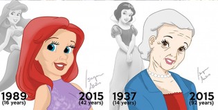 ¿Cómo serían las princesa de Disney si hubiesen envejecido?