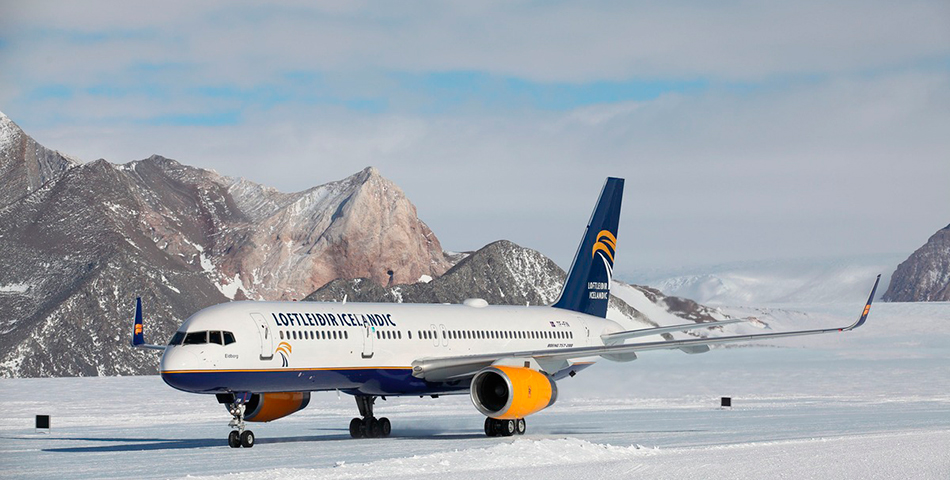 Mirá el primer aterrizaje de un Boeing 757 en la Antártida