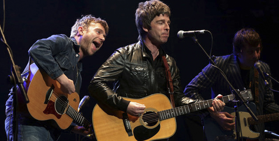 Damon Albarn y Noel Gallagher juntos por un cumpleaños