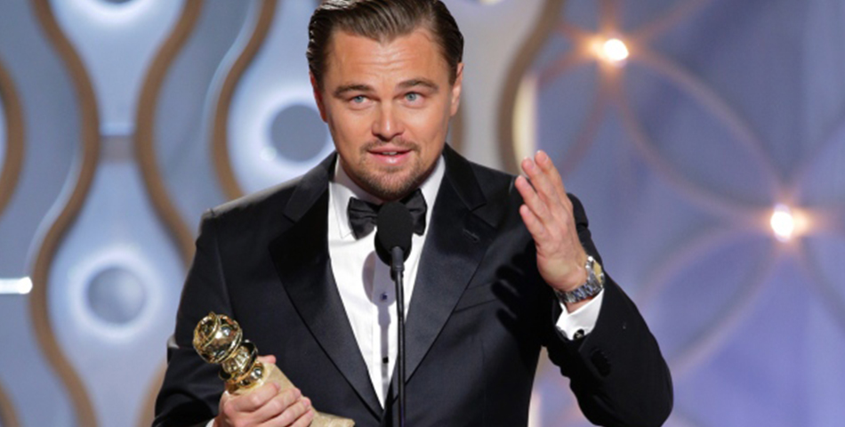 El “susto” de Leonardo Di Caprio en los Golden Globes