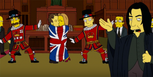 Los Simpsons homenajearon a David Bowie y Alan Rickman sin planearlo