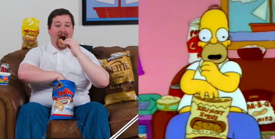 Comer como Homero en la vida real