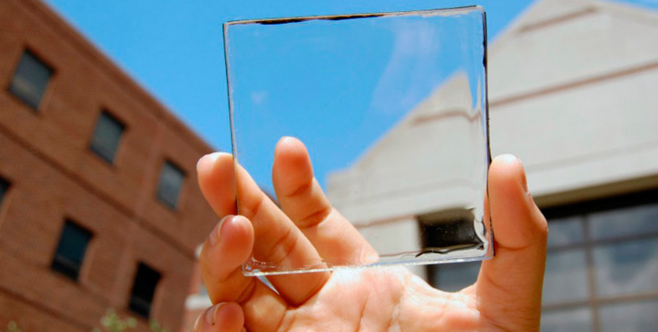 Crearon un panel solar transparente