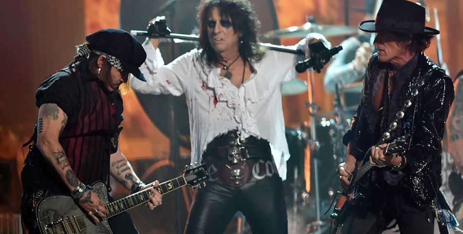 Johnny Depp llevó el rock a la gala de los Grammy’s