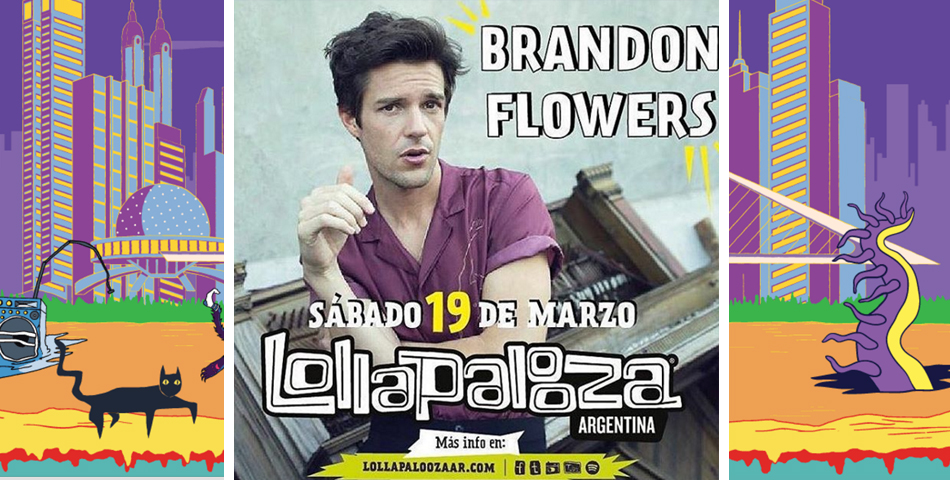Llega Brandon Flowers al line up del Lollapalooza Argentina