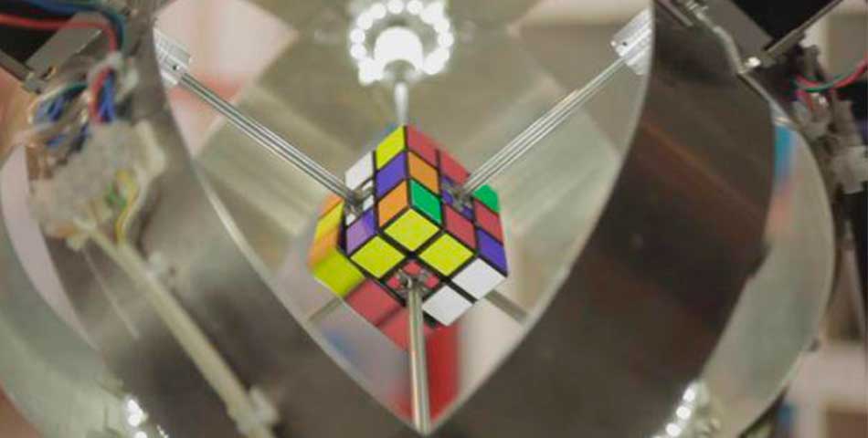 Este robot resolvió el cubo Rubik en 1 segundo