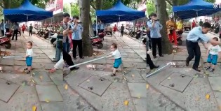 Un nene se le plantó a la policía para “defender” a su abuela