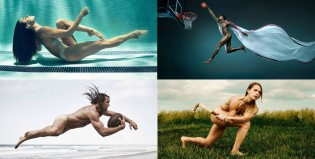 Esculturas humanas, atletas que muestran todo…