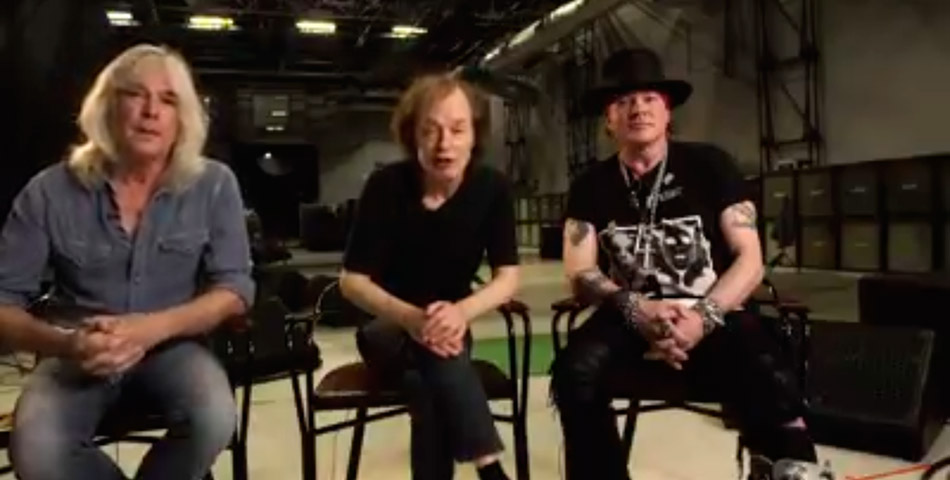 AC/DC Se mostró con Axl Rose por primera vez