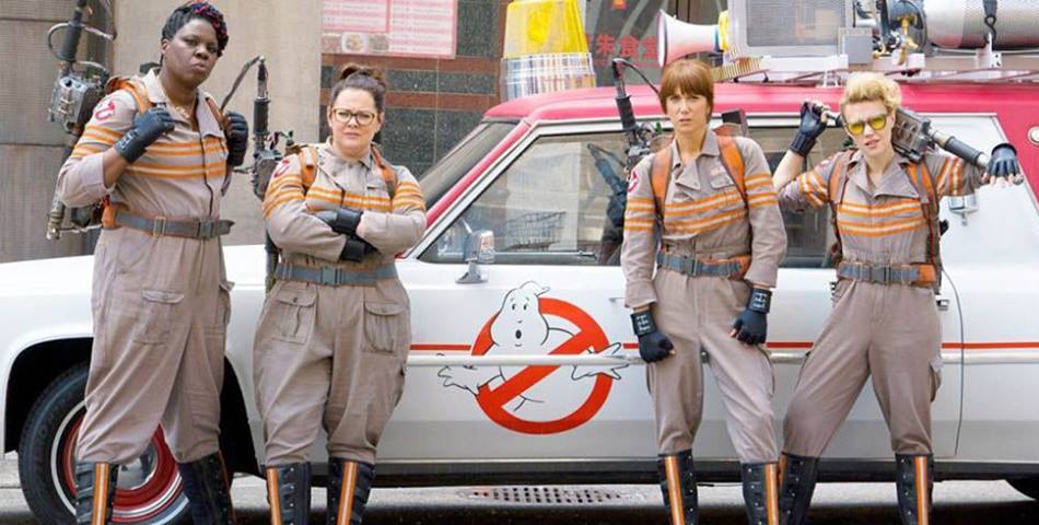 Fio Sargenti estuvo con las protagonistas de Ghostbusters