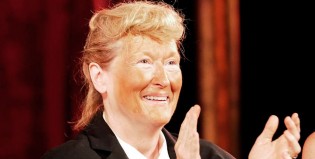 Una genia: Meryl Streep se disfrazó de Donald Trump