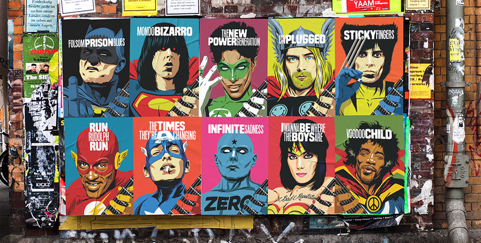 Butcher Billy: el artista que mezcla los comics y el rock