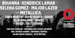 Kendrick Lamar, Metallica y Rihanna en el Global Citizen