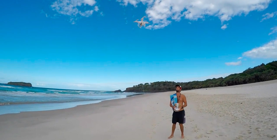 Aprendé a pescar un atún con un drone