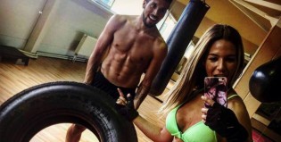 El entrenamiento hot entre Tamara Gorro y Ezequiel Garay