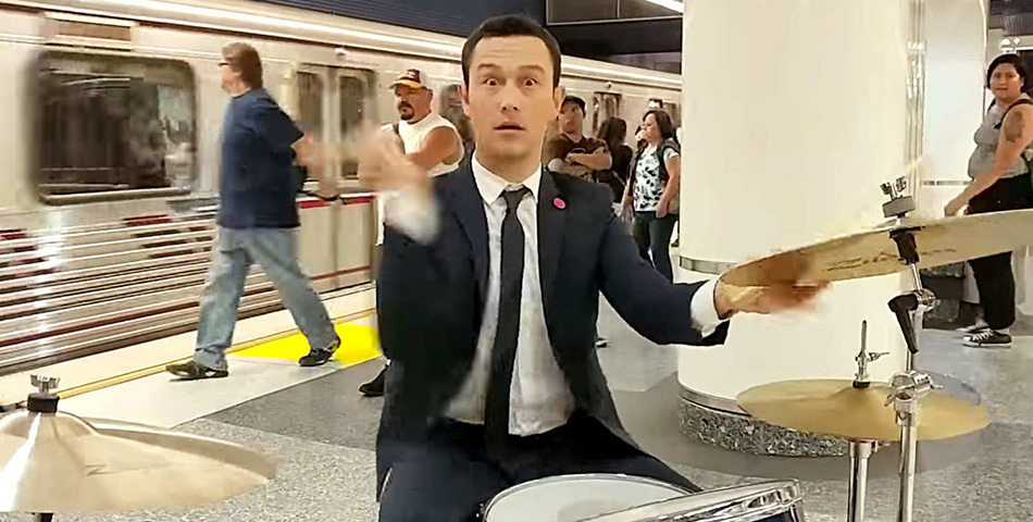 Joseph Gordon-Levitt la rompió en los subtes de Los Ángeles