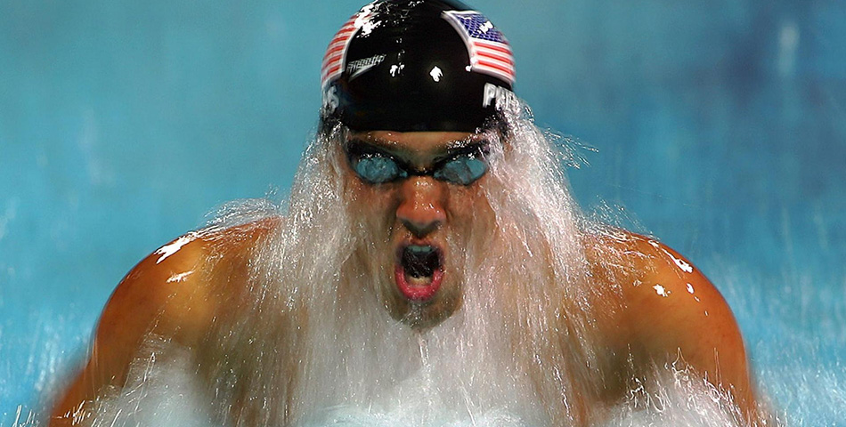 ¿Qué escucha Phelps antes de salir a competir?
