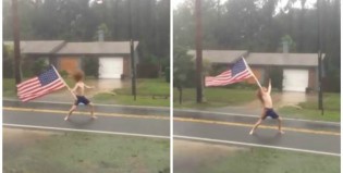 Imperdible: se le plantó al Huracán Matthew escuchando Slayer