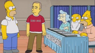 Impresionante: Los Simpsons entre realidad virtual y elecciones