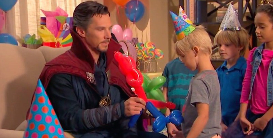 ¡Dr. Strange ahora anima fiestas infantiles!