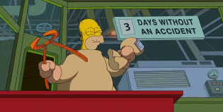 Los Simpsons mueren trágicamente en el “gag” del sofá