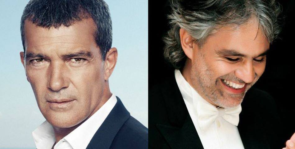 Antonio Banderas participará en una película sobre Andrea Bocelli