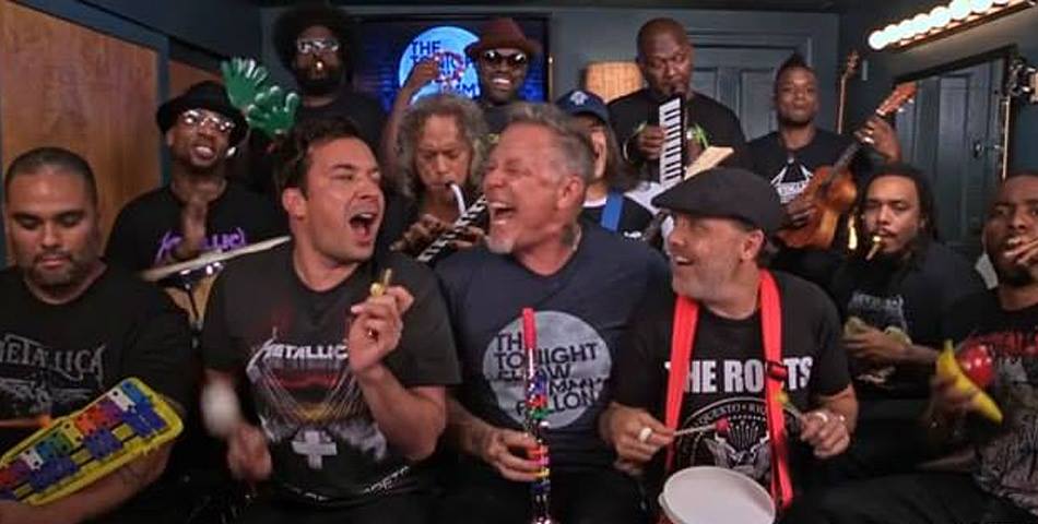 Metallica, Jimmy Fallon y un clásico bizarro con instrumentos de juguete