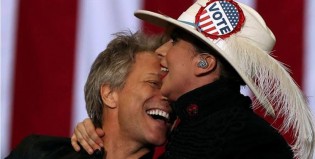 Lady Gaga canta con Jon Bon Jovi en apoyo de Hillary Clinton